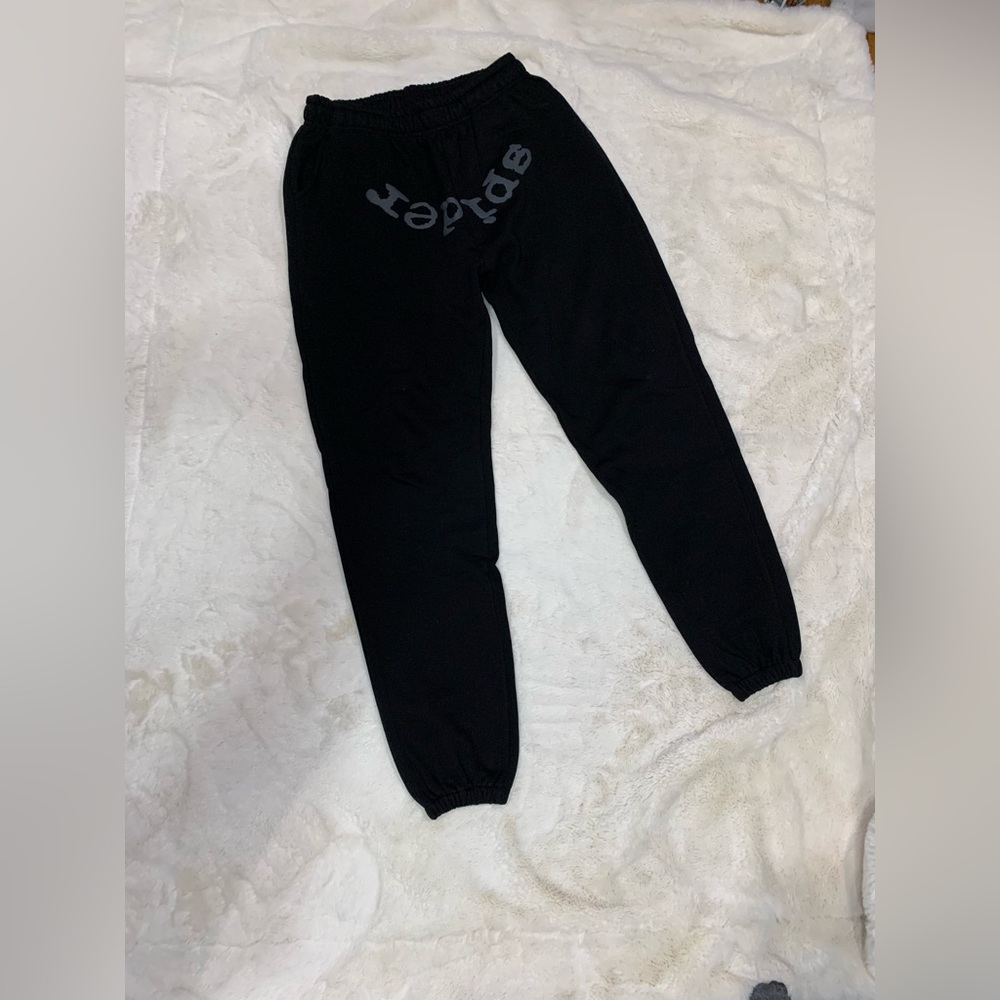 Black/Dark Grey Sp5der Worldwide Joggers